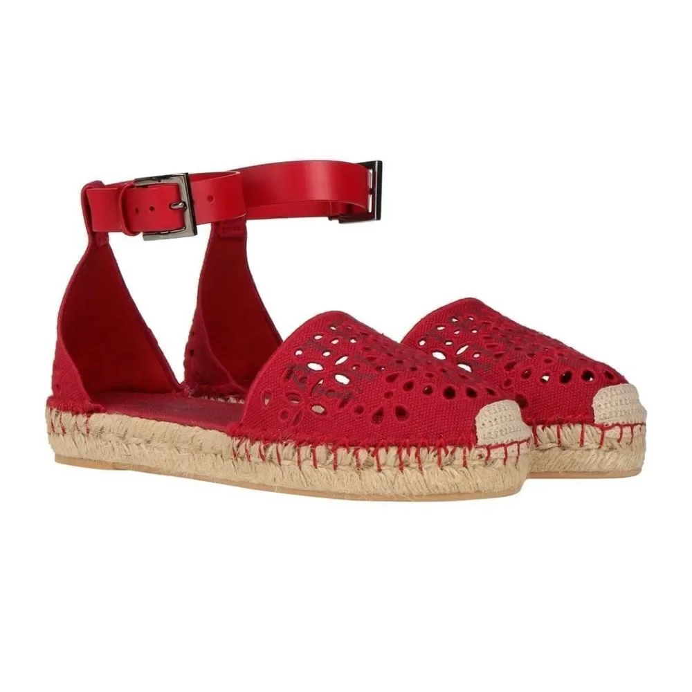Valentino Ankle Strap Sangallo Espadrilles Shoes Sandals size 40 9 New